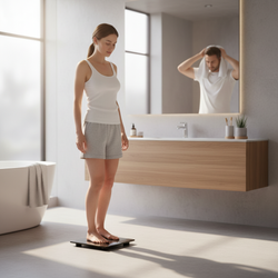 Waga Łazienkowa BS-2018 Industrialny Grafit