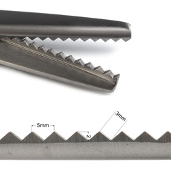 Zickzackschere 24 cm, schwarz