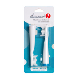 Końcówki SG-010 do szczoteczki sonicznej SG-516 i SG-515 - 2 zestawy