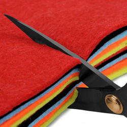 Krejčovské nůžky 24 cm, černé, s páráčkem