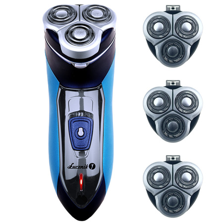 Herrenrasierer-Set Łucznik ES-2019 mit 3 Ersatz-Scherköpfen