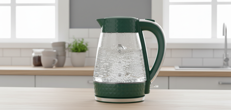 Electric kettle glass PK-2018 2200 W 1.7 l - bottle green