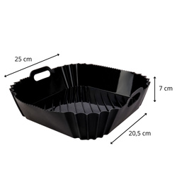 Silikonowy wkład Łucznik do frytkownicy beztłuszczowej Air Fryer zestaw 3szt.