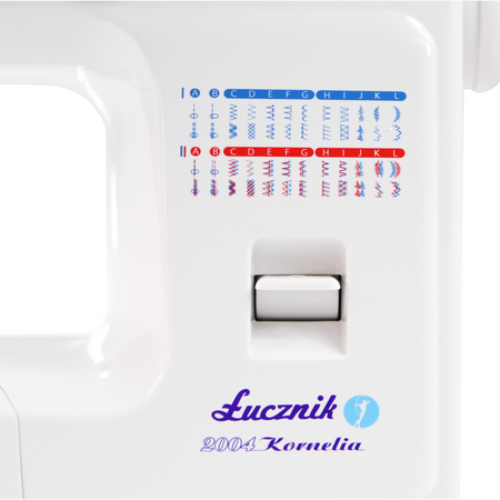 Kornelia II 2004 sewing machine with a set of feet