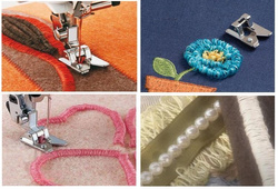 Tassel embroidery foot