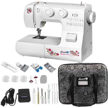 Karina 910 sewing machine with carrying case