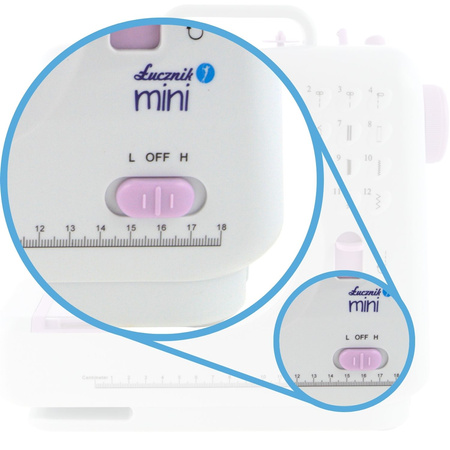 Šicí stroj Lucznik Mini se sadou příslušenství