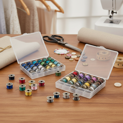 Metal bobbin for sewing machine (set of 50 pcs in a box)